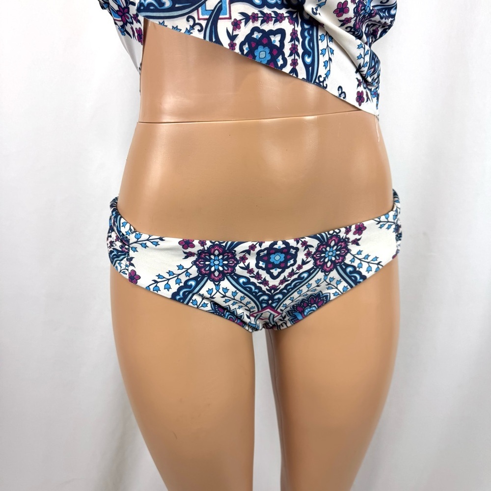 Becca by Rebecca Virtue Inspired 3 PC Swimsuit With Lace Tunic Cover Up Sz Large - Picture 6 of 10
